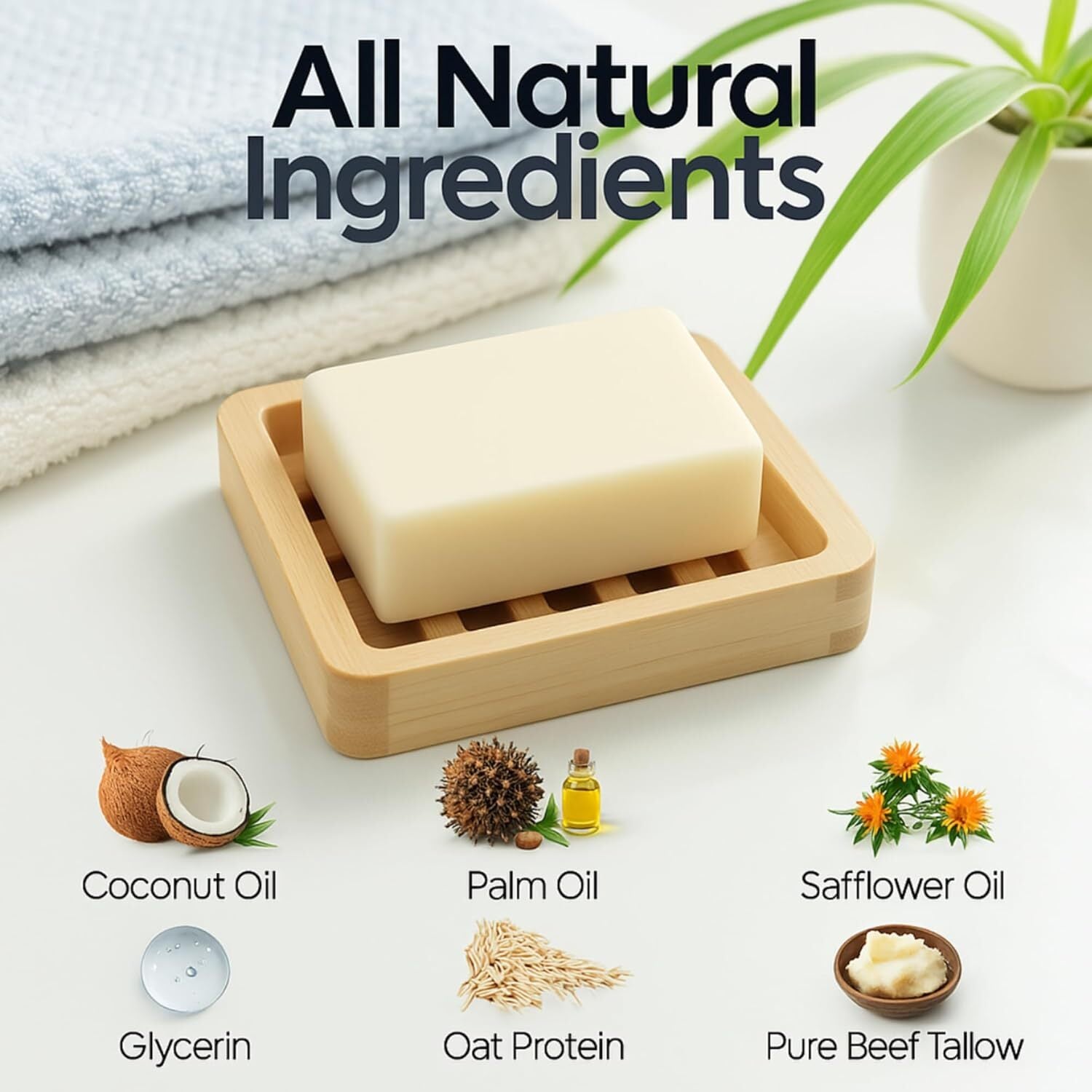 Natrulo Beef Tallow Soap Bar — additional view